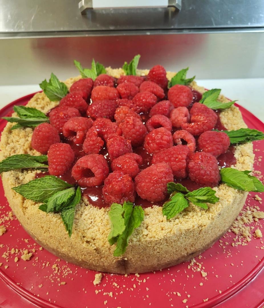Raspberry cheesecake at Brown Baer
